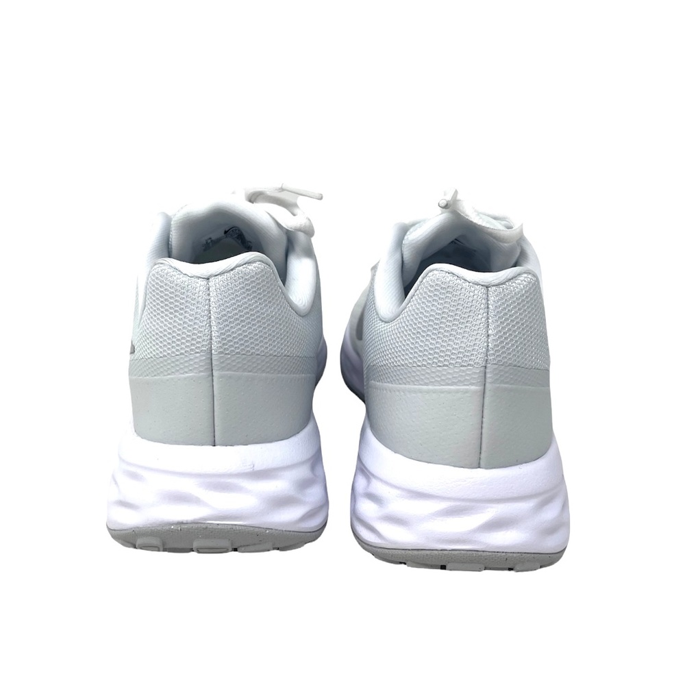 NIKE REVOLUTION 6 NN Mesh White Silver DC3729 101 Women's Sneakers - Picture 4 of 11